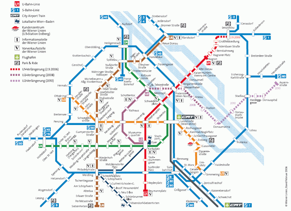 The ACV is located next to the Kaisermühlen/Vienna Int. Centre metro station