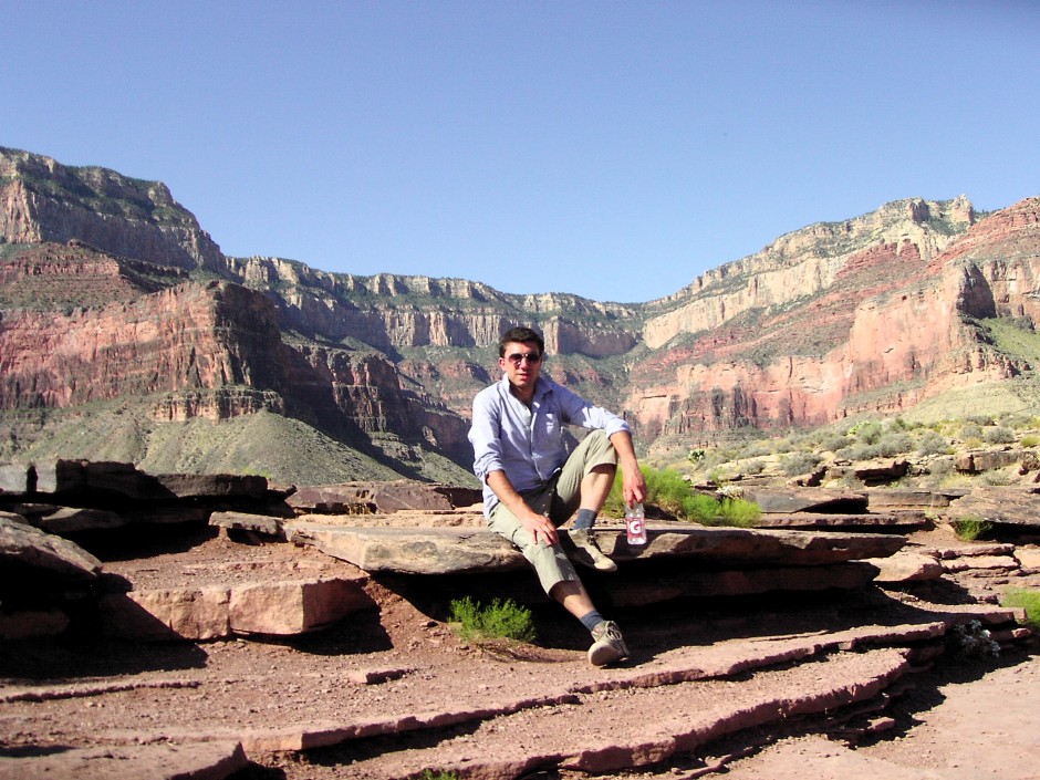 Out in the field – Matthew Aguis in the Grand Canyon. (Credit: Matthew Aguis)