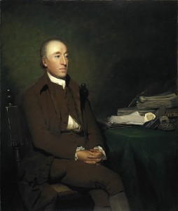 James Hutton, (1726 - 1797 ) by Sir Henry Raeburn. (Source: Wikimedia Commons). 