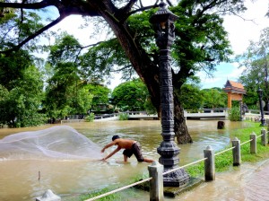 Flooded Mekong. Credit: Anna Lourantou (distributed via imaggeo.egu.eu)