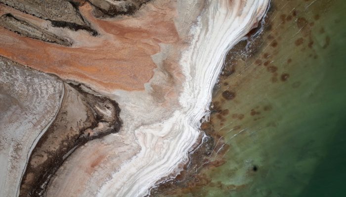 One of the consequences of the rapid fall of the water level (>1 m per year), is that vast areas of salt-rich ground of the shrunken Dead Sea are prone to strong dissolution and mechanical erosion of the subsurface processes.