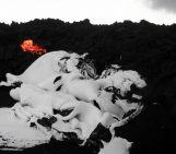 Imaggeo on Mondays: Snow folded by advancing lava