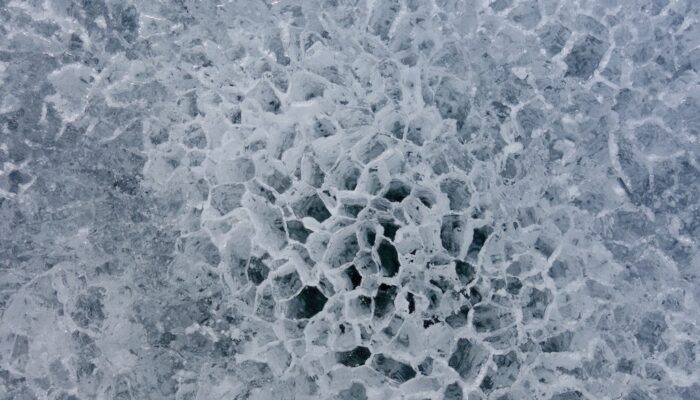 Imaggeo on Mondays: Antarctic winds make honeycomb ice