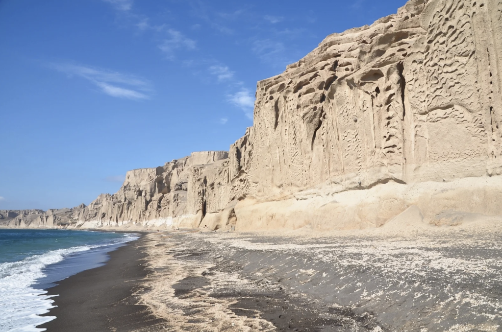 GeoLog | Imaggeo on Mondays: Santorini cliffs sculpted by wind and sea ...