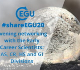 #shareEGU20: join our AS, CR, HS and GI Division Early Career Scientists for a networking evening!