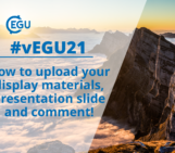 How to vEGU: uploading display materials, comments and the live presentation slide!
