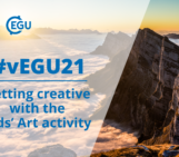 Whats on at #vEGU21: getting creative with the Kids Art activity!