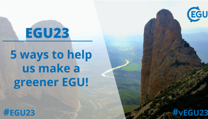Help us make a greener EGU23 in just 5 steps!
