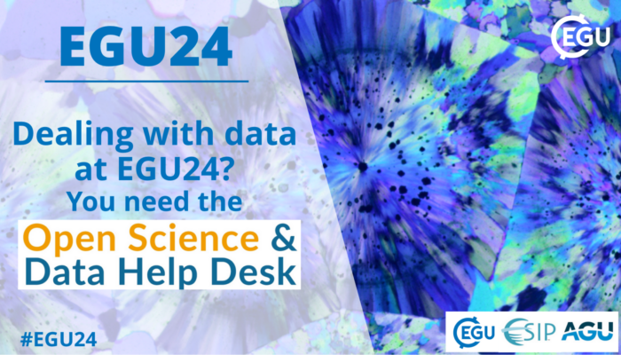 Dealing with data at EGU24? You need the Open Science and Data Help Desk!