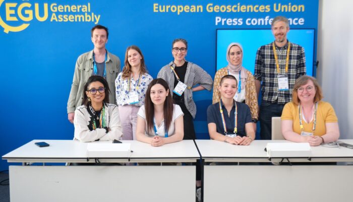 Behind the scenes: the EGU25 Press Centre