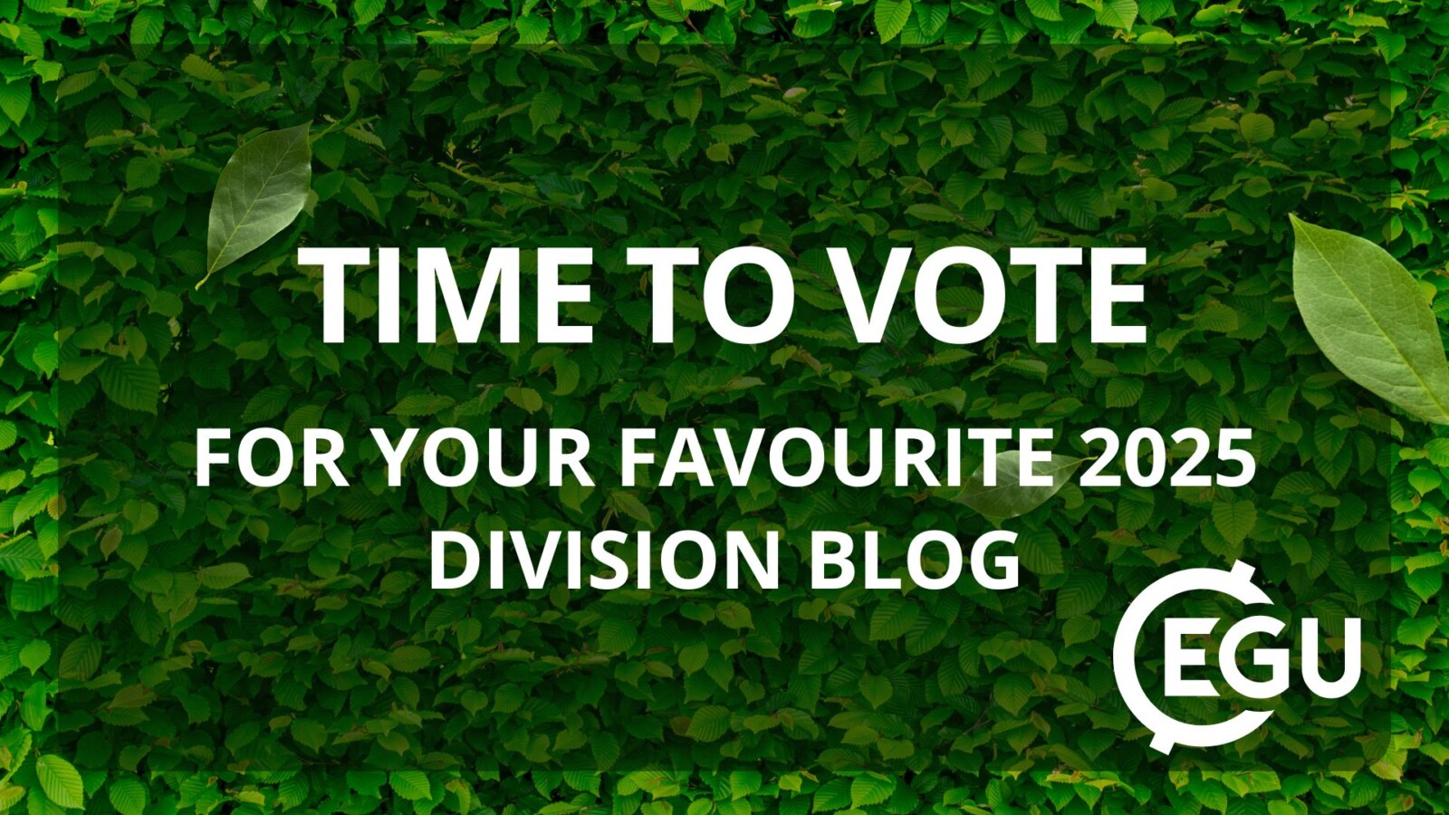 GeoLog | Are you ready to vote for your favourite Division blog of 2025?