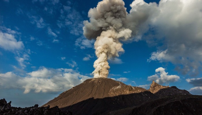 Studying an active volcano – in pictures
