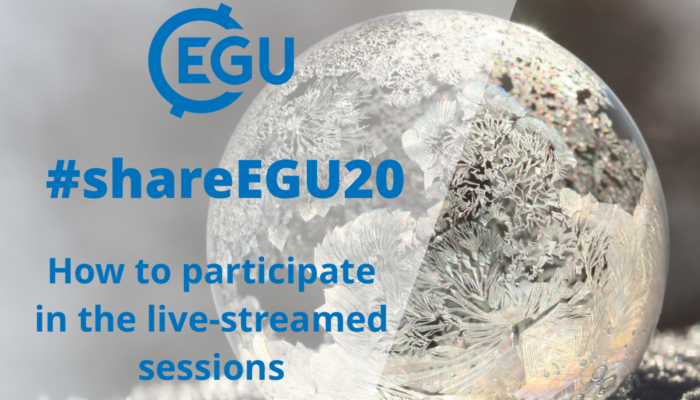 #shareEGU20: how to participate in the live-streamed sessions