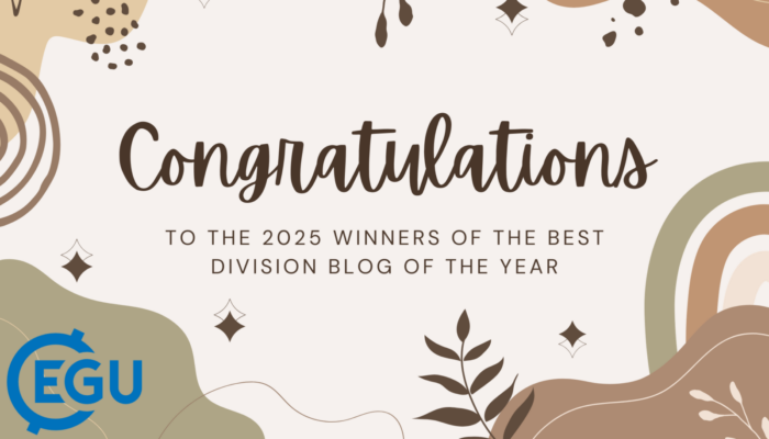 Congratulations to the winners of the best EGU division blogs of 2025!