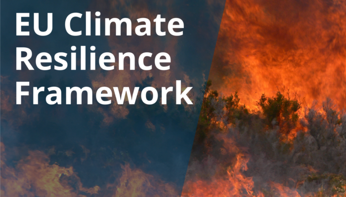 GeoPolicy: Response to the new European climate resilience framework