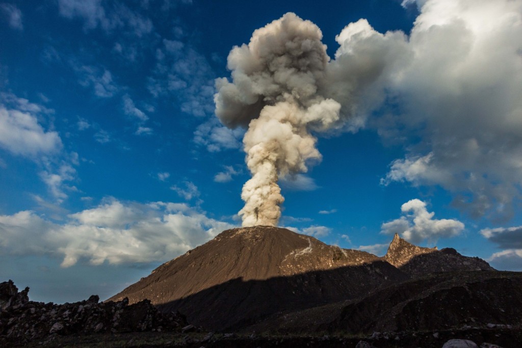 Studying an active volcano – in pictures