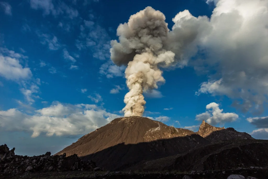 Studying an active volcano – in pictures