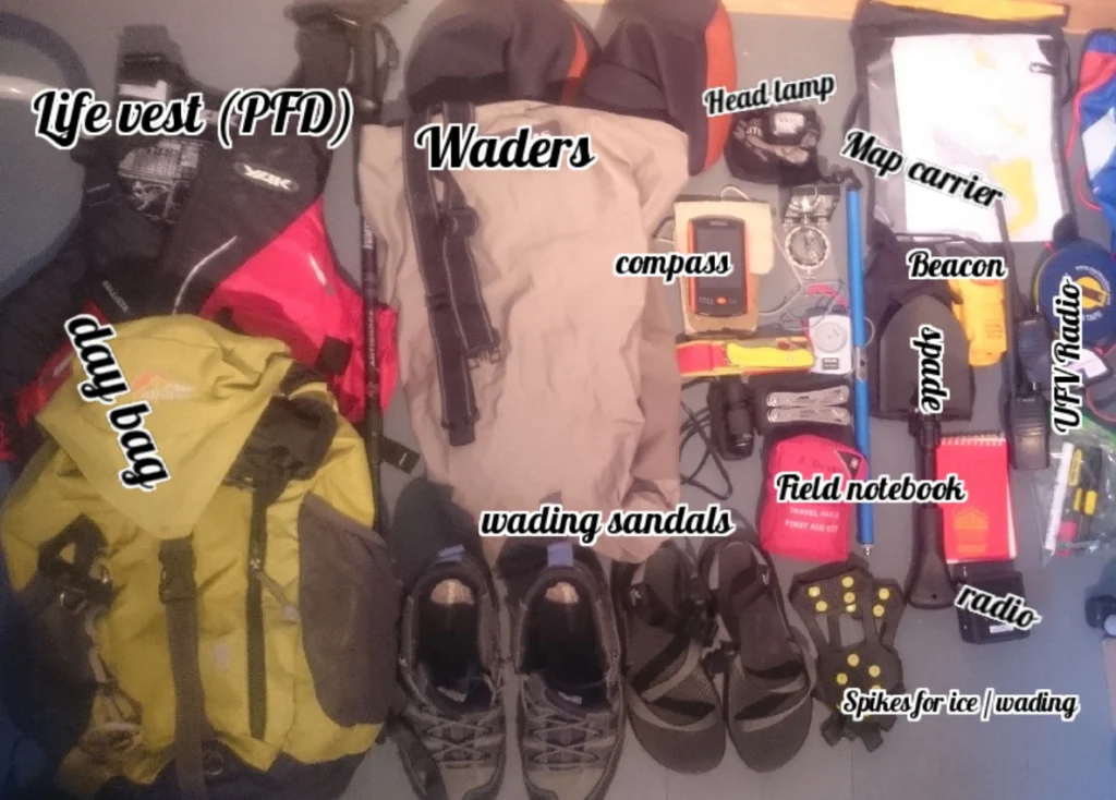 What is in your field rucksack? A trip to  Chilean Patagonia