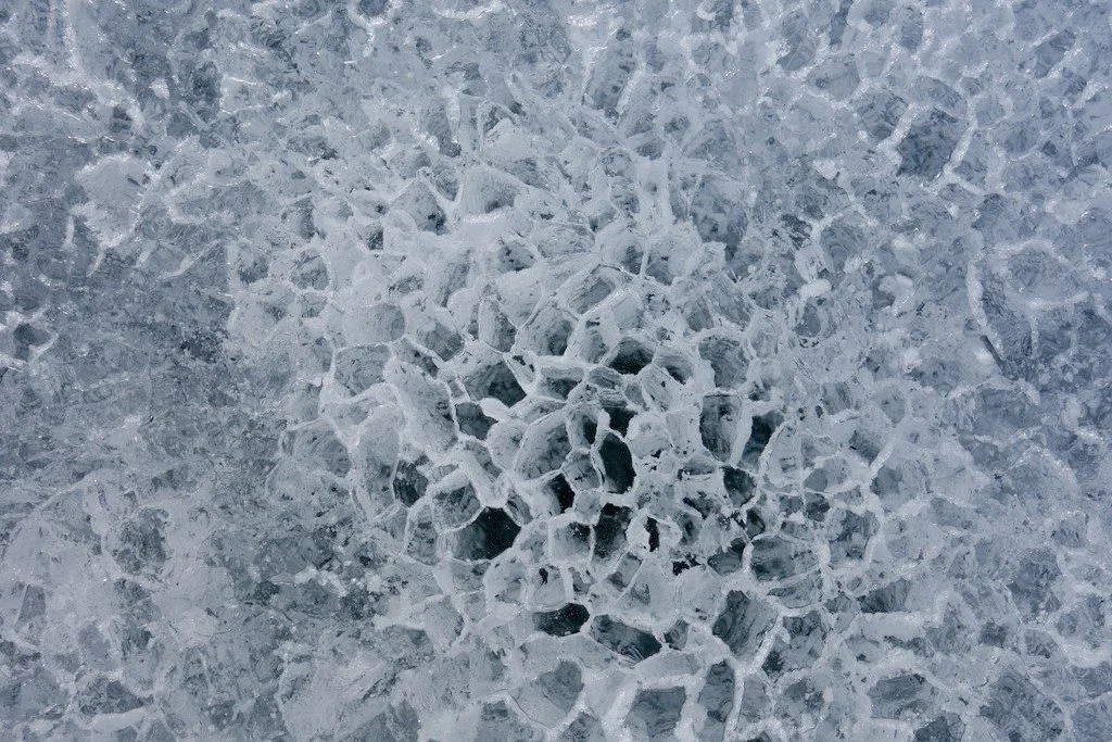 Imaggeo on Mondays: Antarctic winds make honeycomb ice