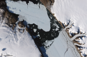 A chunk of ice the size of Amsterdam: how the calving of Greenland’s glaciers has changed since the 2010 Petermann Glacier event