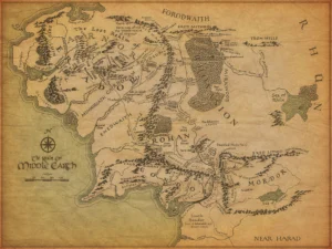 Far over the Misty Mountains cold, to dungeons deep and caverns old: the geology of the Lord of the Rings.