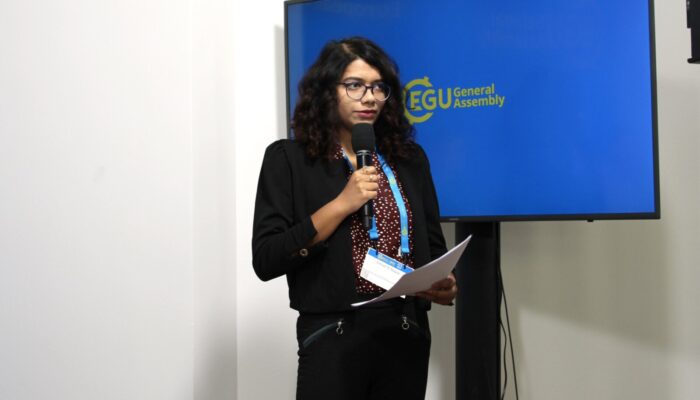 Gillian D'Souza. Credit: Caitrin Pilkington at EGU23.