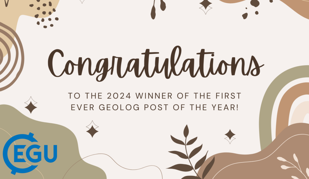 Congratulations to the 2024 winner of the first ever Geolog post of the year!