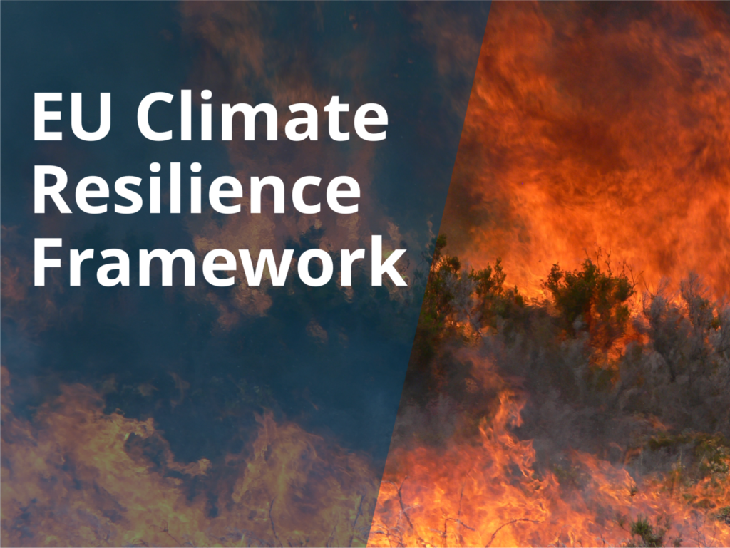 GeoPolicy: Response to the new European climate resilience framework