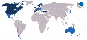 OECD member states (as of 2006) - Source: St. Krekeler, Wikimedia Commons.