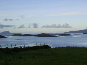 View over the drowned drumlin field in Clew Bay. Photo by K. Campbell, Geograph.org, from WikiCommons 