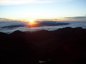 Sunrise over the Caribbean from the summit of Cerro Chirripó. Photo courtesy of Scott Schillereff. 
