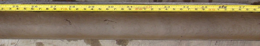 Segment of a core extracted from Brotherswater, UK. Photo: D. Schillereff