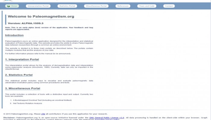 A new tool for the interpretation of palaeomagnetic data