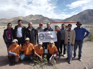 Some of the team that partnered together to deliver the geohazards education in Ladakh last year.