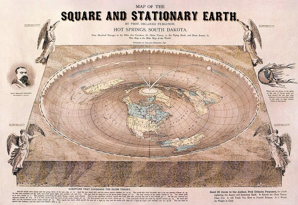 modern flat earth map
