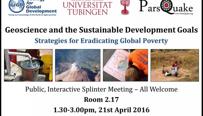 #EGU16: Geoscience and the Sustainable Development Goals