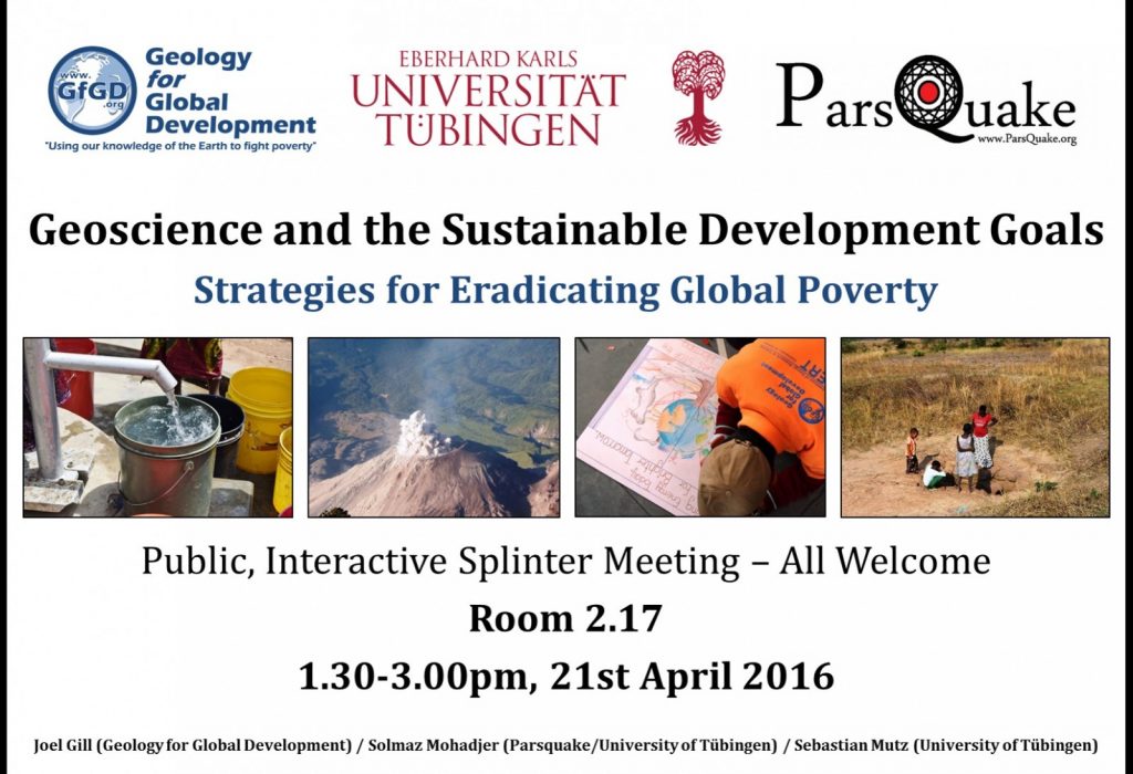 #EGU16: Geoscience and the Sustainable Development Goals