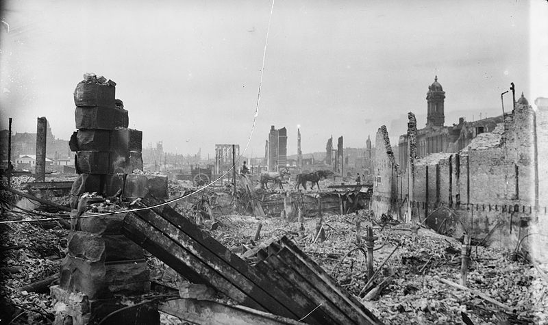 Aftermath damage of the San Francisco earthquake of 1906