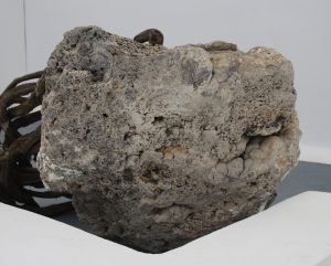 Metre-wide block of stromatolite, thrown out during the LBA eruption