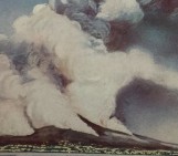 The first volcanic eruption to be photographed?