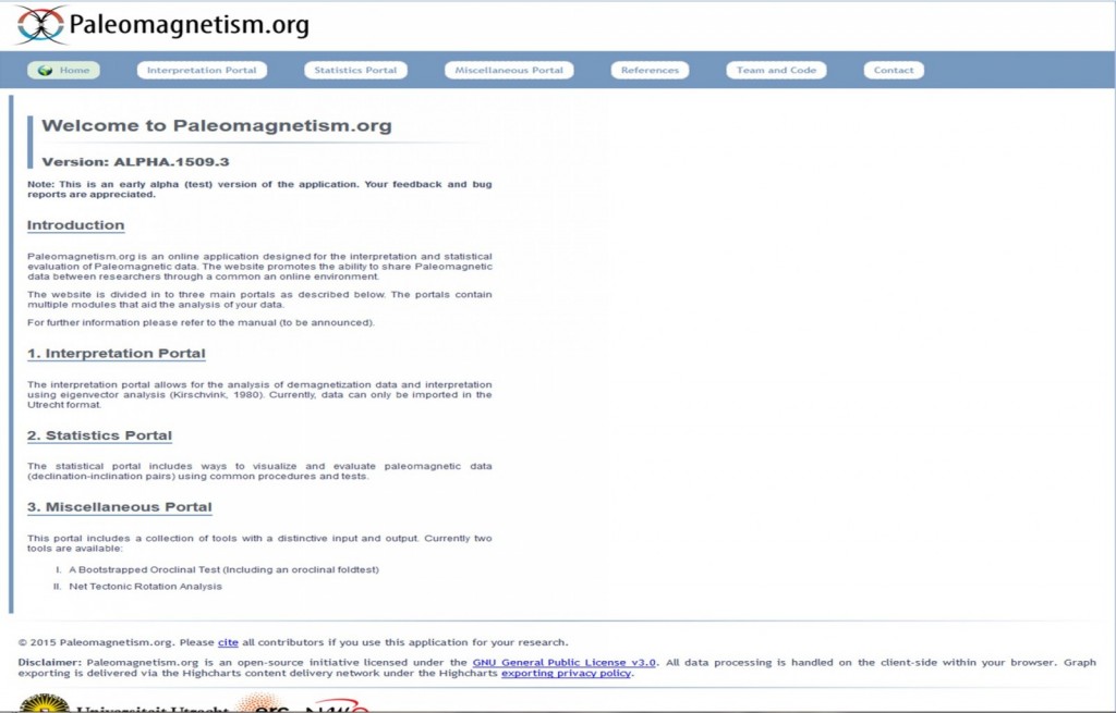A new tool for the interpretation of palaeomagnetic data