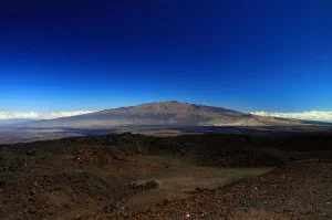 View from the Mauna Loa observatory in Hawaii. Photograph distributed under a CC-BY 2.0 license.