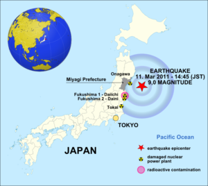 The Japan earthquake of 11 March 2011 - Source: Maximilian Dörrbecker, Wikimedia Commons.