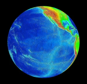 The Pacific Ocean - Source: NASA, Wikimedia Commons.