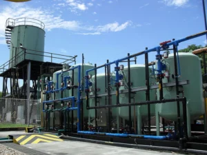 Water treatment works. Source - Wikimedia Commons