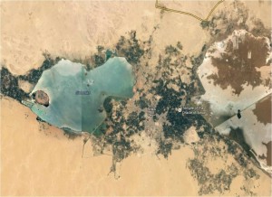 Siwa Oasis, adapted from Google Earth. 