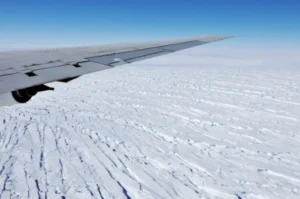 Pine Island Glacier in West Antarctica, seen from NASA's DC-8 research aircraft, 2009. Source: NASA/Jane Peterson.