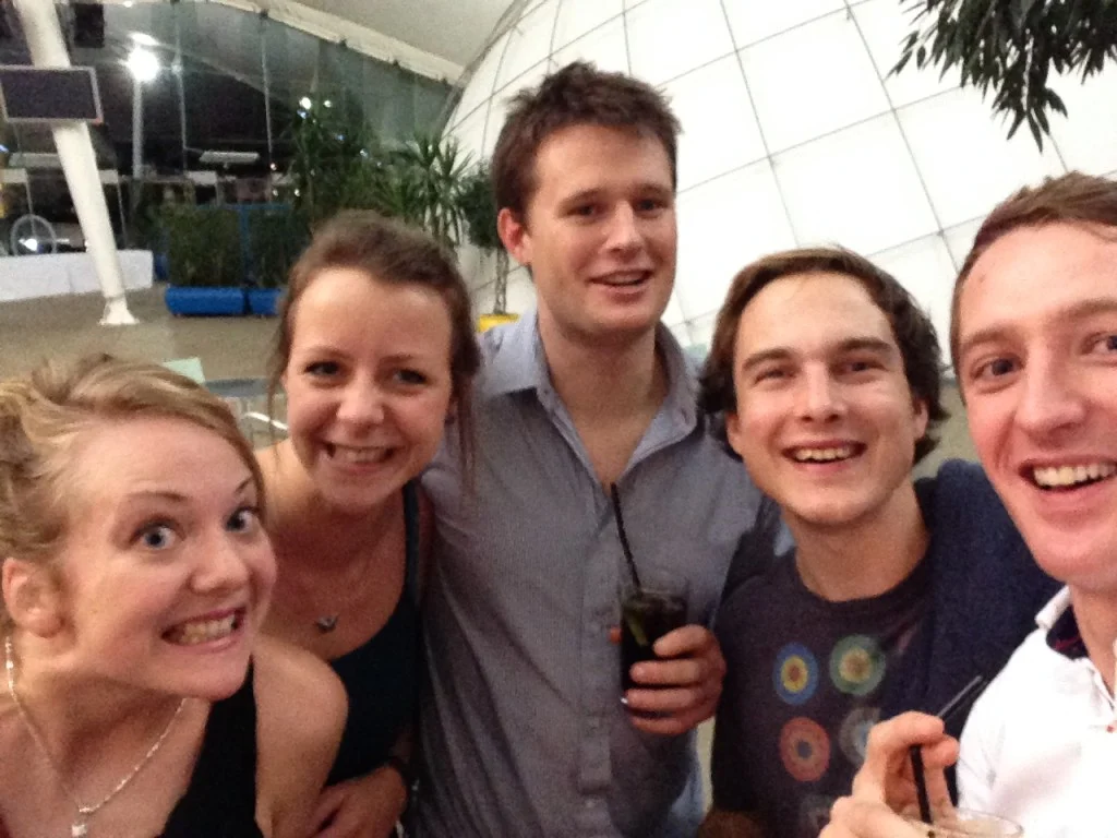 Trying to cool down post-ceilidh dancing! Image credit: James Hickey.