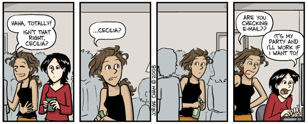Poor email and time management can cause unwanted issues... Image credit: phdcomics.com