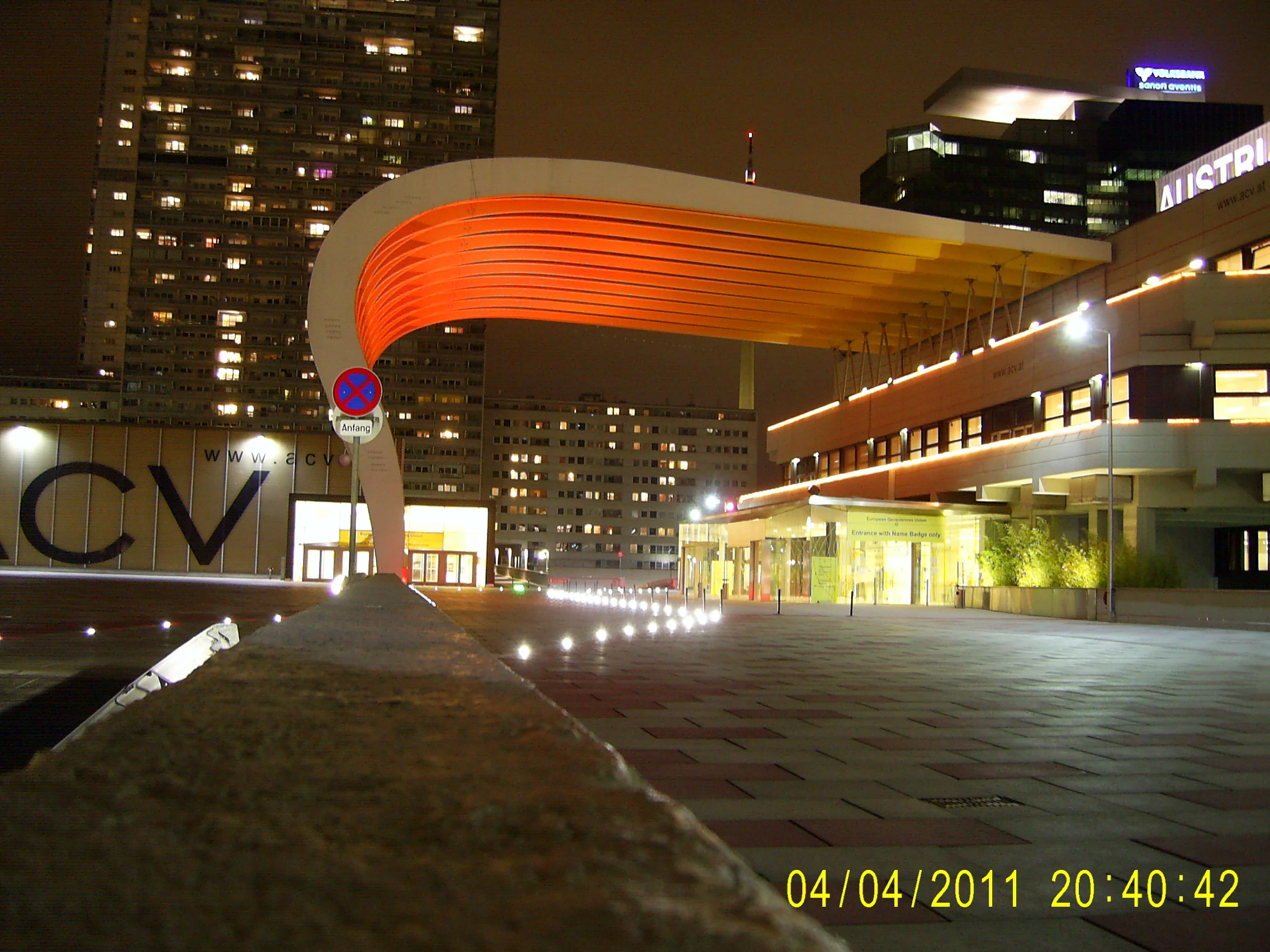 EGU GA 0211 ACV at night